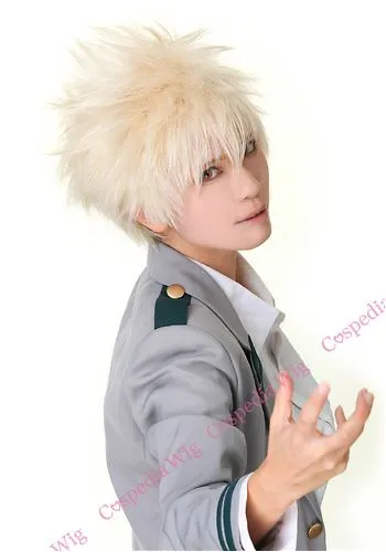 Zombie Survival Resource Allocation "My Hero Academia" Katsuki Bakugo style cosplay wig