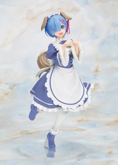Re : Zero Starting Life in Another World Figure Rem Memory Snow Puppy Ver Renewal Edition Bird Sculpture