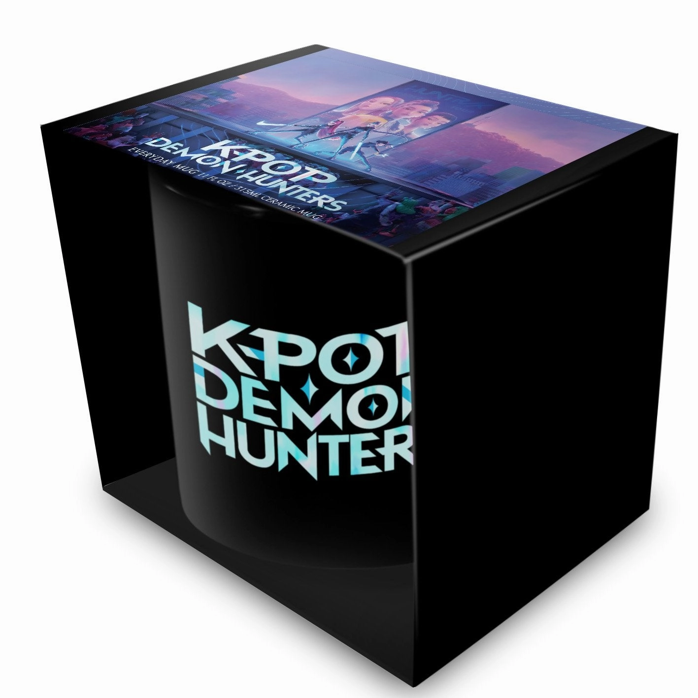 K-POP DEMON HUNTERS - Logo - Black Pod Mug 325ml Artwork Craftsperson