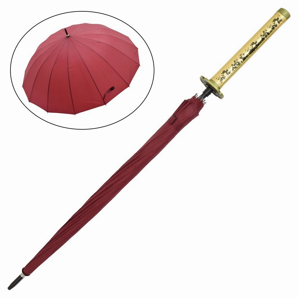 PARAPLUIE AVEC POIGN??E DE STYLE KATANA DE TSUGIKUNI YORIICHI DEMON SLAYER - KIMETSU NO YAIBA UV resistant