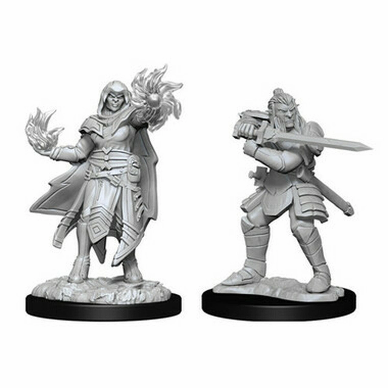 Union Support D&D Unpainted Minis WV15 Hobgoblin Male And Female
