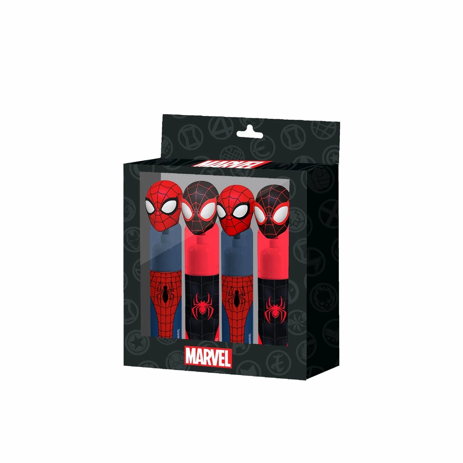 SPIDER-MAN - Pack de 4 Surligneurs Tiny Bag
