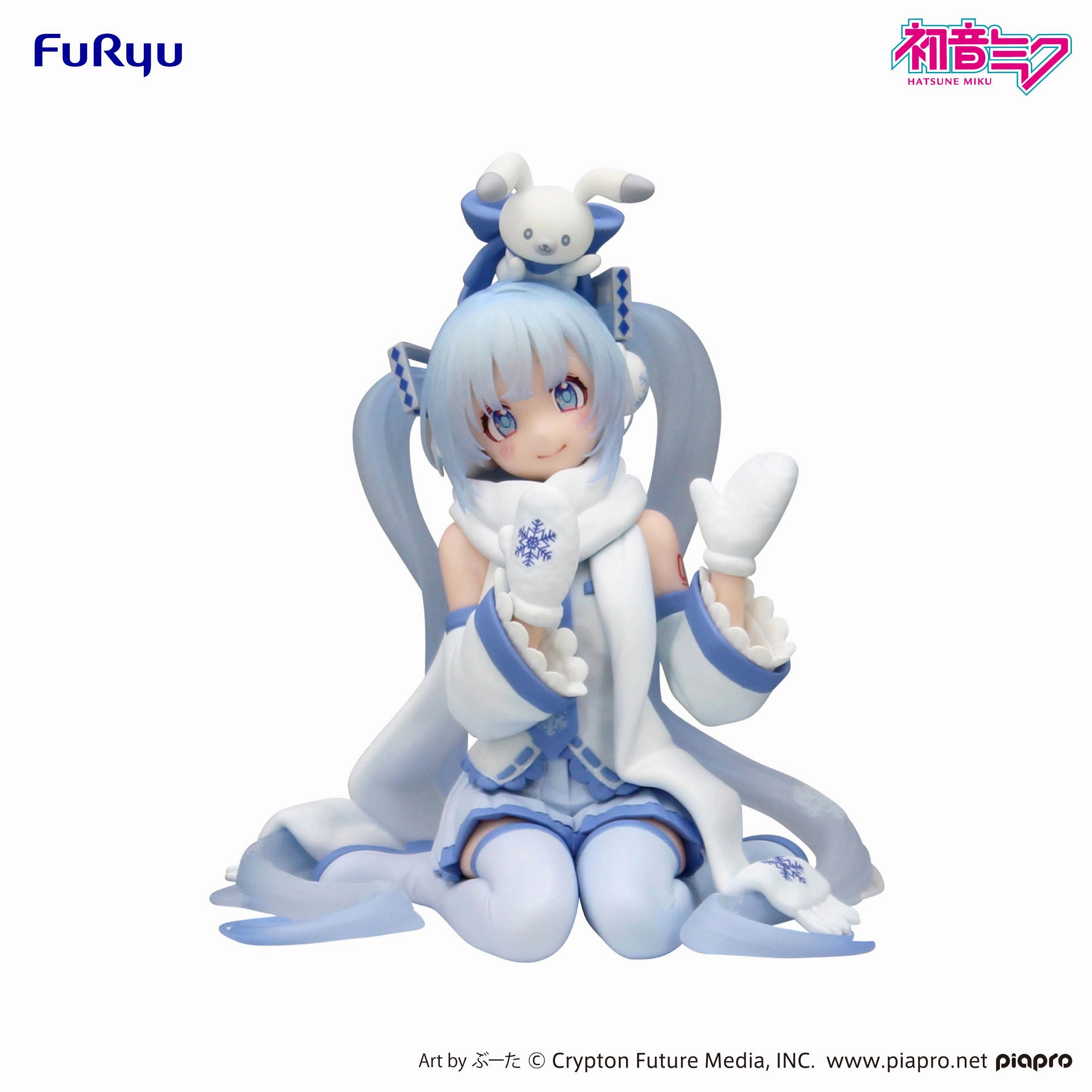 Noodle Stopper Figure SNOW MIKU Sky Town 10th ver Anime Merchandise