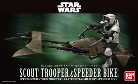 Quick Thinking High Score Star Wars Vehicle Model 1/12 Scout Trooper & Speeder Bike