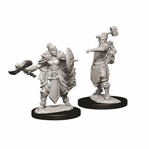 D&D Unpainted Minis WV9 Female Half-Orc Barbarian Hair Animation