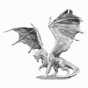 DND UNPAINTED MINIS ADULT BLUE DRAGON Groundbreaking