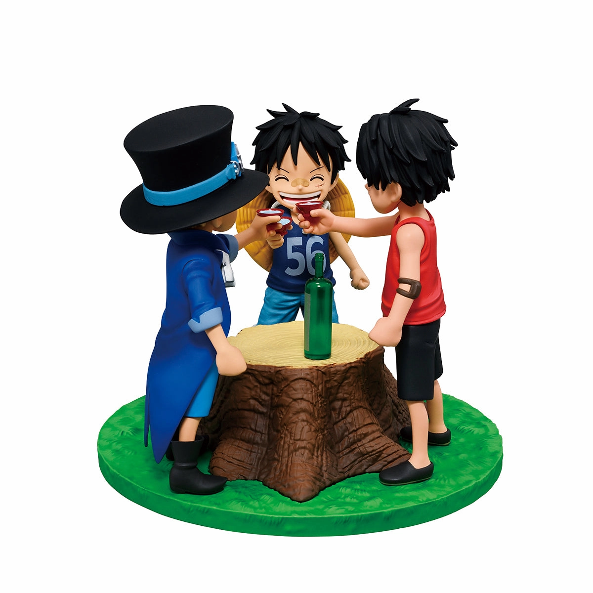 Music Icon Ace & Sabo & Luffy (Dramatic Memories) Revible Moment Ichibansho Figure