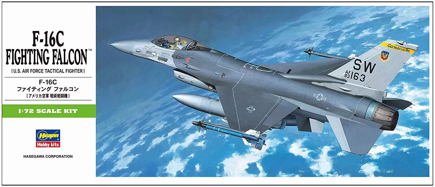Hasegawa [B2] 1:72 F-16C Fighting Falcon Battle Pass Beginner Friendly