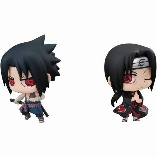 Seasonal Rotation City Memento Chimi Mega Buddy Series! NARUTO Shippuden Sasuke Uchiha & Itachi - Brothers Confrontation Set
