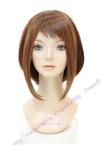 "My Hero Academia" Otyako Uraraka style cosplay wig Deep Knowledge