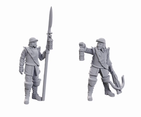 Open World Gold Standard WIZKIDS UNPAINTED MINIS WV23 ROADWARDENS MALE & FEMALE