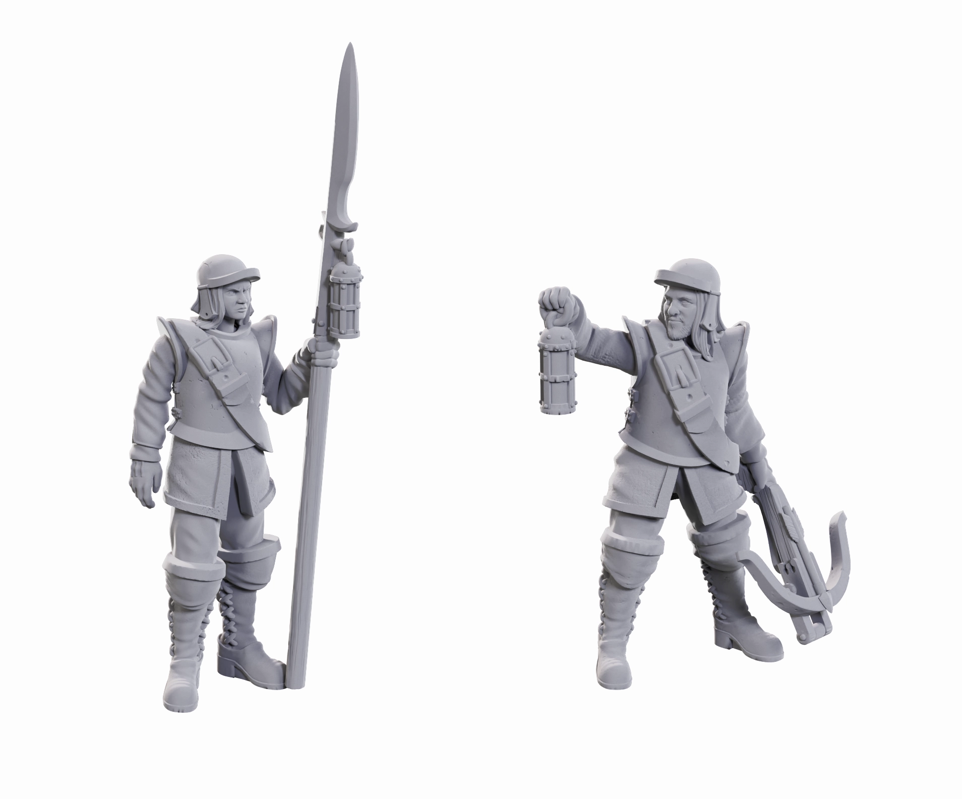 Open World Gold Standard WIZKIDS UNPAINTED MINIS WV23 ROADWARDENS MALE & FEMALE