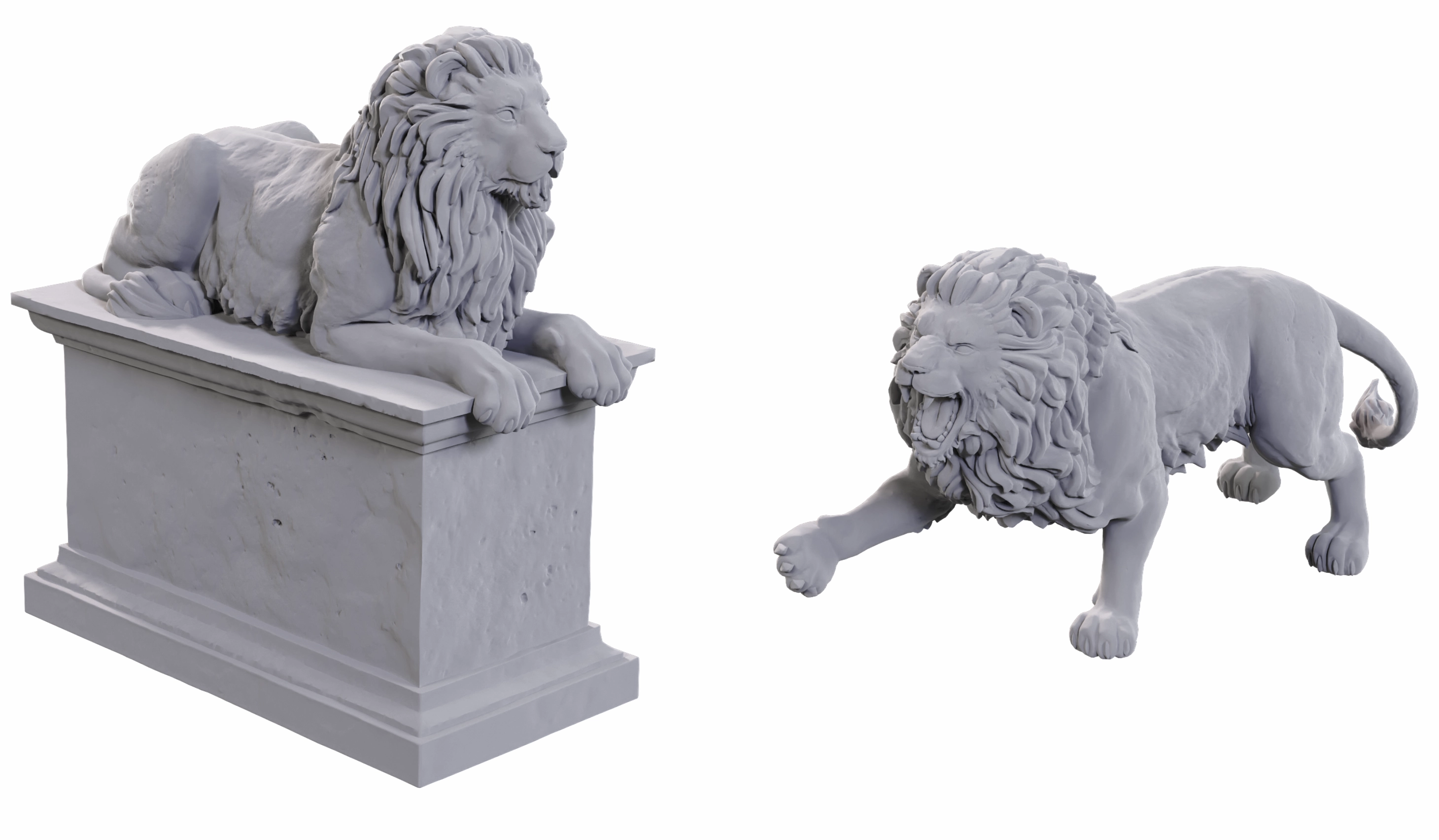 Years Development Codex Entries WIZKIDS UNPAINTED MINIS WV24 STONE LION/ANIMATED STONE LION