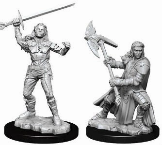 Sequel Hook D&D Unpainted Minis WV7 Female Half-Orc Fighter